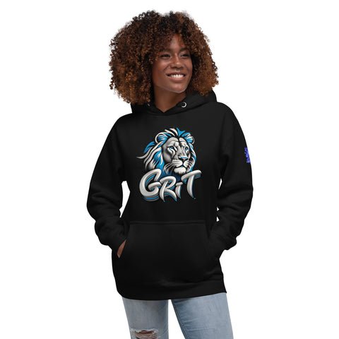 "GRIT" Detroit Lions Ultimate Graphic Collection Unisex Hoodie - Karma Inc Apparel 