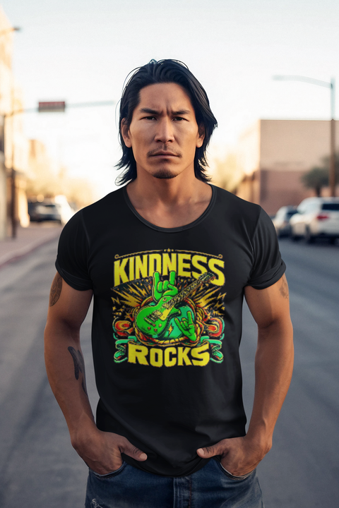 "KINDNESS ROCKS" Ultimate Graphics Les Paul Unisex T-Shirt - Karma Inc Apparel 