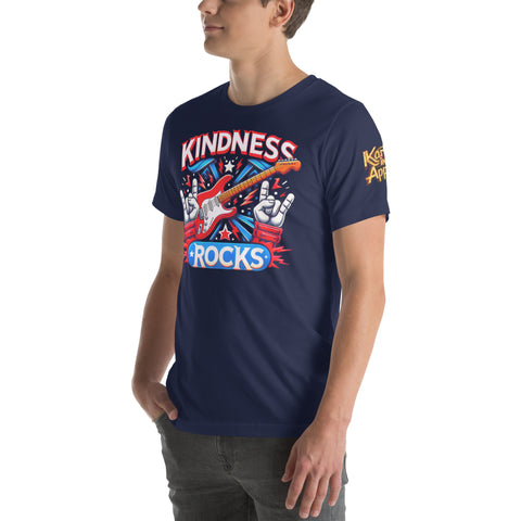 "KINDNESS ROCKS" Ultimate Graphics Stratocaster Unisex T-Shirt - Karma Inc Apparel 