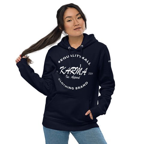 Karma Inc Apparel  French Navy / S "LOGO" Premium Organic Cotton Unisex Hoodie