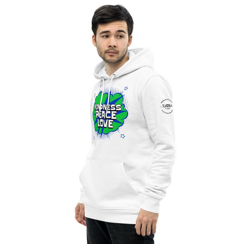 Karma Inc Apparel  Hoodie "KINDNESS/PEACE/ LOVE Premium Organic Cotton Eco-Friendly Unisex Hoodie