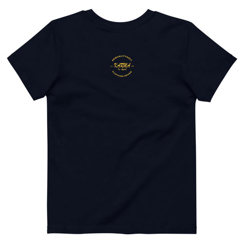 Karma Inc Apparel  "KEEP CALM AND SPREAD KINDNESS" Maize and Blue Premium Organic Cotton Kids T-Shirt