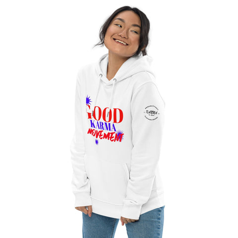 Karma Inc Apparel  Organic Cotton Hoodie "GOOD KARMA MOVEMENT" Preimum Organic Cotton Unisex Hoodie