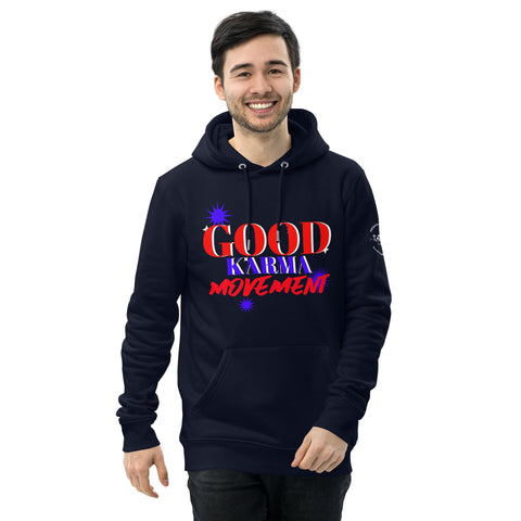 Karma Inc Apparel  Organic Cotton Hoodie "GOOD KARMA MOVEMENT" Preimum Organic Cotton Unisex Hoodie