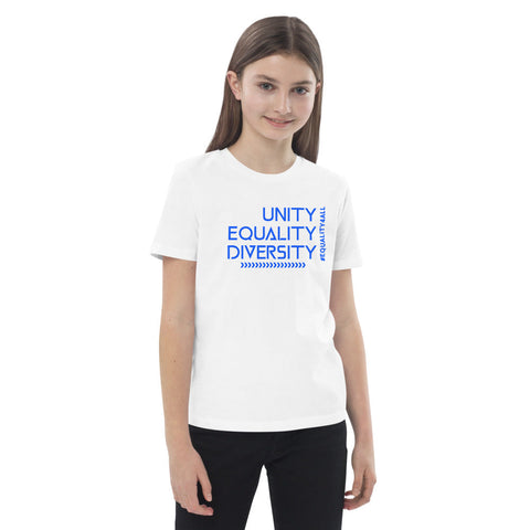 Karma Inc Apparel  "UNITY EQUALITY DIVERSITY" Organic Cotton Unisex Youth T-Shirt